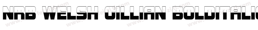 NRB Welsh Gillian BoldItalic字体转换